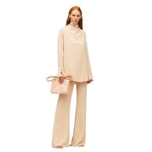 Zara Limited edition Studio Collection flowy long flare/ wide leg blush pants